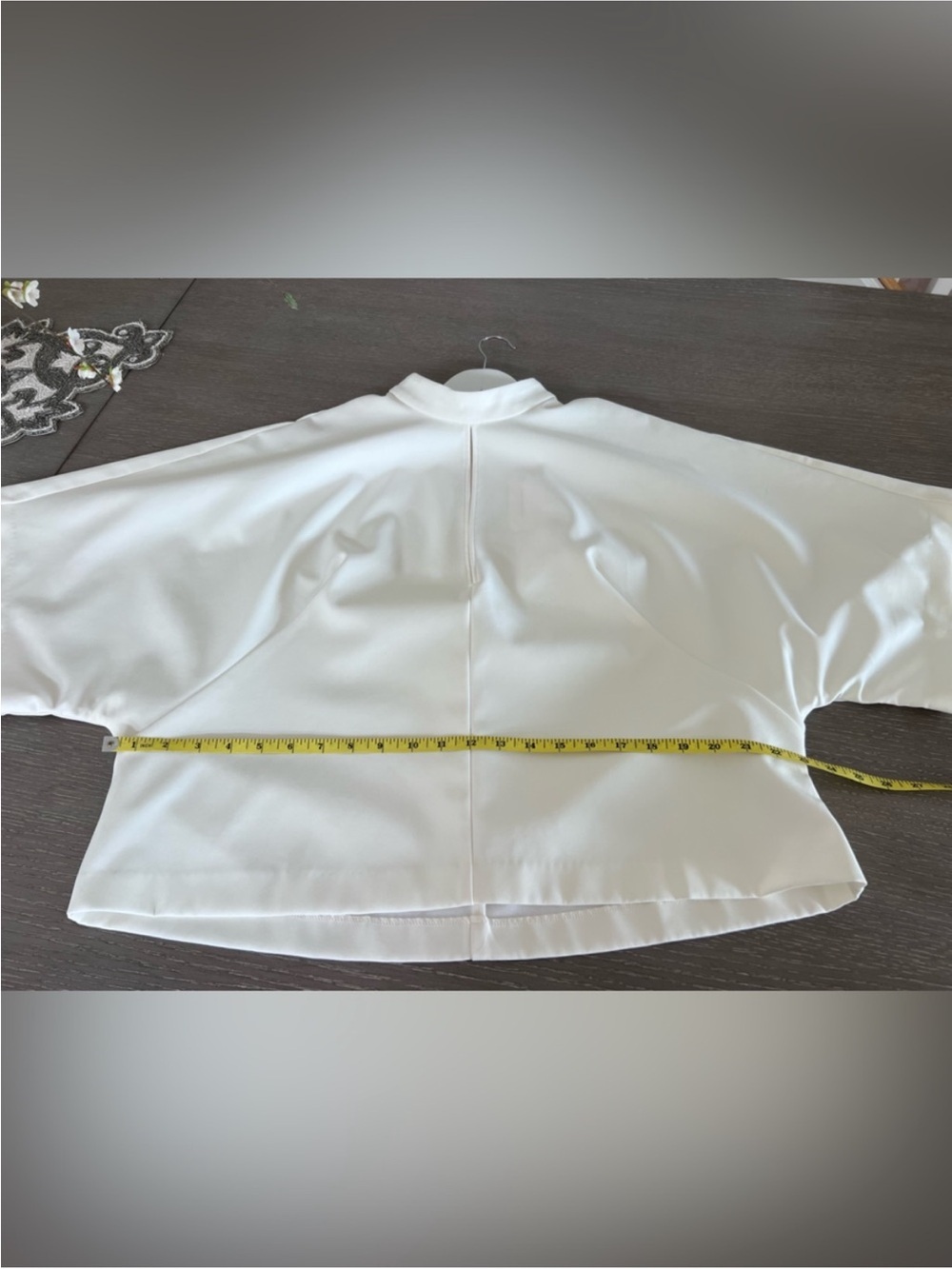 Anthropologie Cream Dolman Sleeve Mock Neck Top - Picture 9 of 12